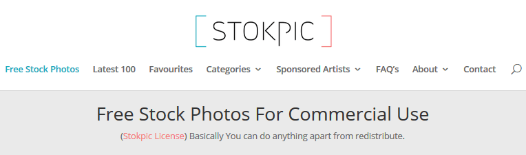 Stokpic homepage