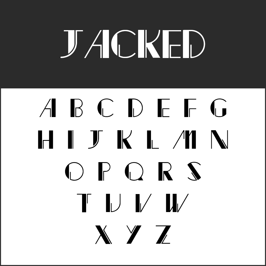 Vintage fonts - 20s - Jacked