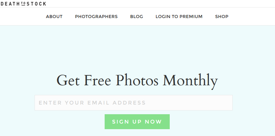 Death-of-the-stock-photo homepage