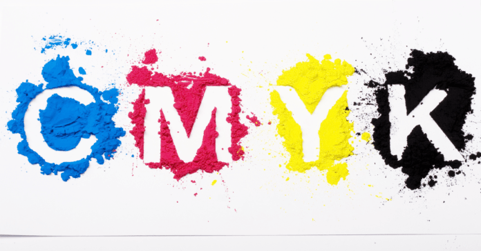 CMYK colours: rich black, turquoise, burgundy and more