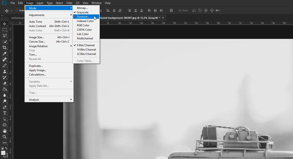 Creating duotone effects in basics tutorial