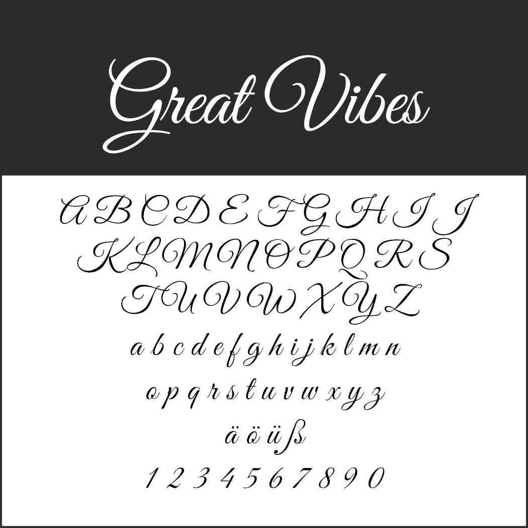 Free cursive fonts for special occasions | Onlineprinters Magazine