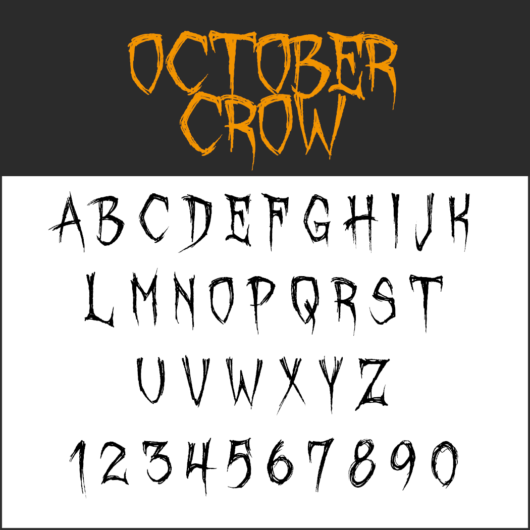 hallowee font: October Crow