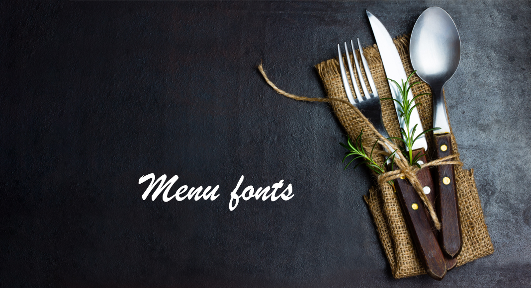 Menu fonts an overview of the best free fonts