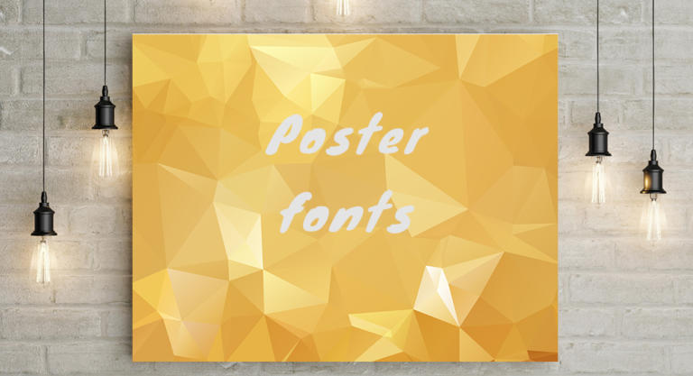 Head-turning poster fonts