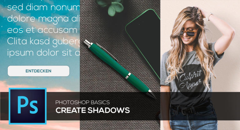 How to add shadows in Photoshop – Basics Tutorial