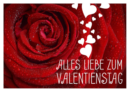 Valentinstagsvorlage für Postkarte 02